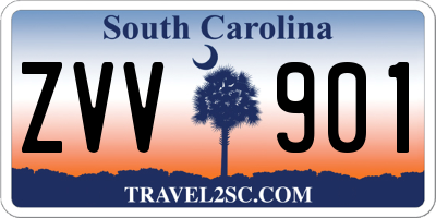 SC license plate ZVV901