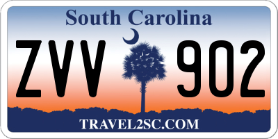 SC license plate ZVV902