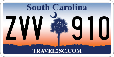 SC license plate ZVV910