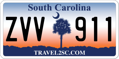 SC license plate ZVV911