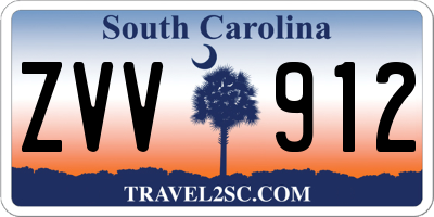 SC license plate ZVV912