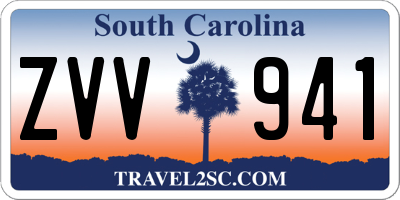 SC license plate ZVV941