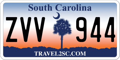 SC license plate ZVV944