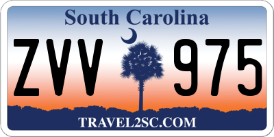 SC license plate ZVV975