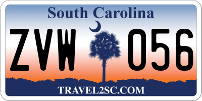 SC license plate ZVW056