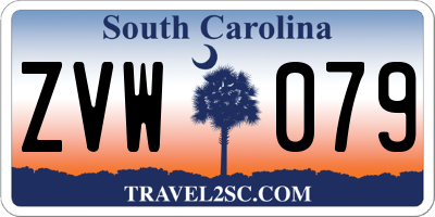 SC license plate ZVW079