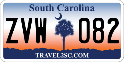 SC license plate ZVW082