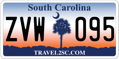 SC license plate ZVW095
