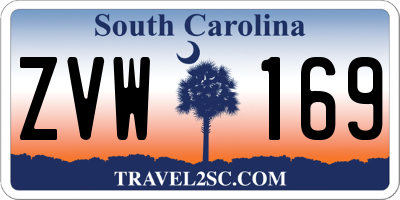 SC license plate ZVW169