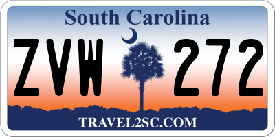 SC license plate ZVW272