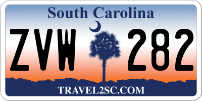 SC license plate ZVW282