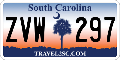 SC license plate ZVW297