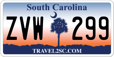 SC license plate ZVW299