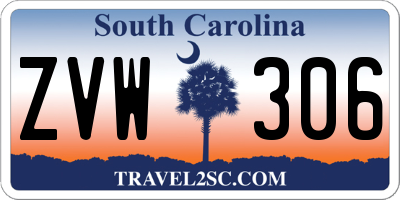 SC license plate ZVW306