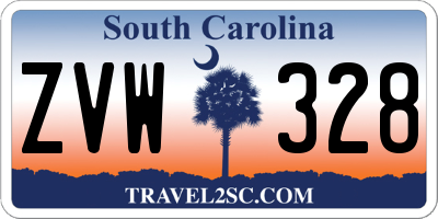 SC license plate ZVW328