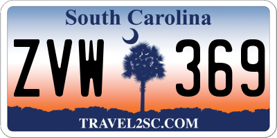 SC license plate ZVW369
