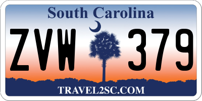 SC license plate ZVW379