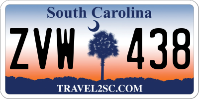 SC license plate ZVW438