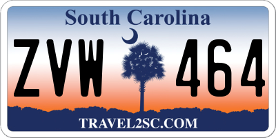 SC license plate ZVW464