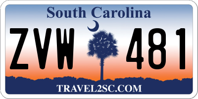 SC license plate ZVW481