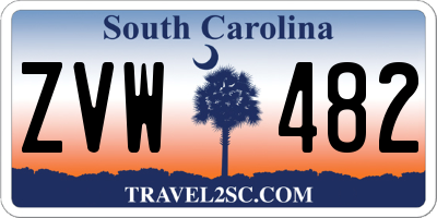 SC license plate ZVW482