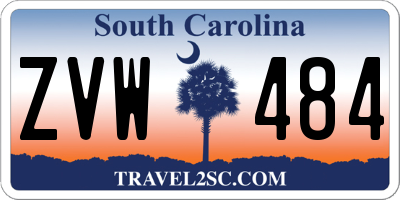 SC license plate ZVW484