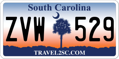 SC license plate ZVW529