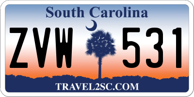 SC license plate ZVW531
