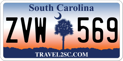 SC license plate ZVW569