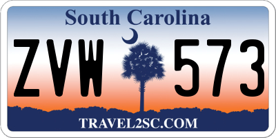 SC license plate ZVW573