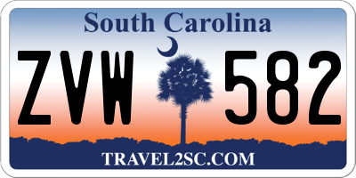 SC license plate ZVW582