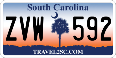 SC license plate ZVW592