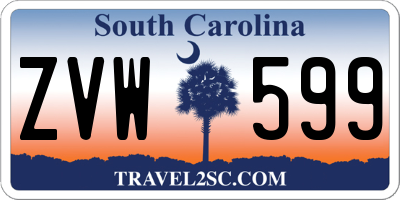 SC license plate ZVW599