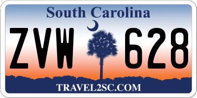 SC license plate ZVW628