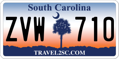 SC license plate ZVW710