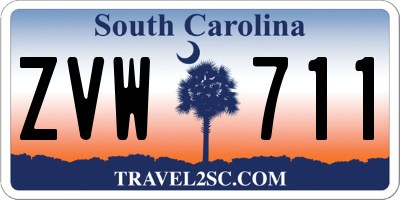 SC license plate ZVW711