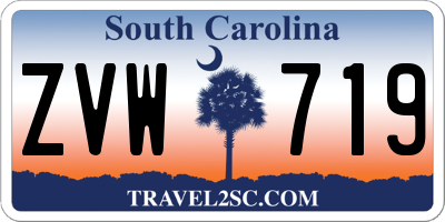 SC license plate ZVW719
