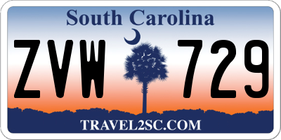 SC license plate ZVW729