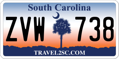 SC license plate ZVW738