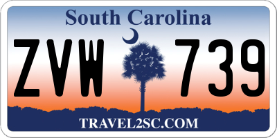 SC license plate ZVW739
