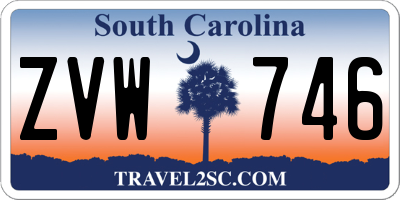 SC license plate ZVW746