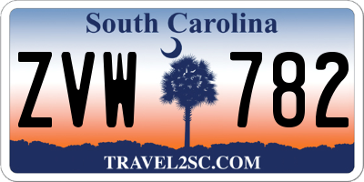 SC license plate ZVW782