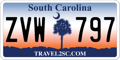 SC license plate ZVW797
