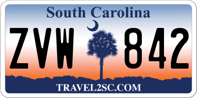 SC license plate ZVW842