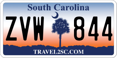 SC license plate ZVW844