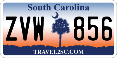 SC license plate ZVW856