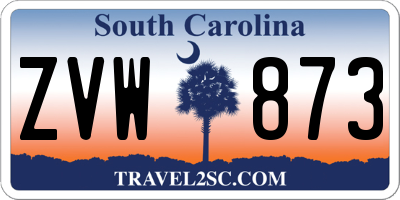 SC license plate ZVW873