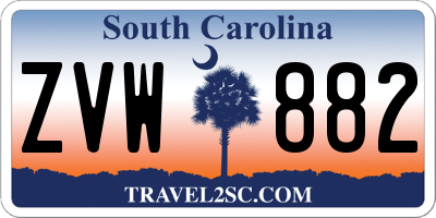 SC license plate ZVW882