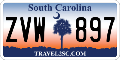 SC license plate ZVW897