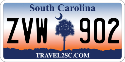 SC license plate ZVW902